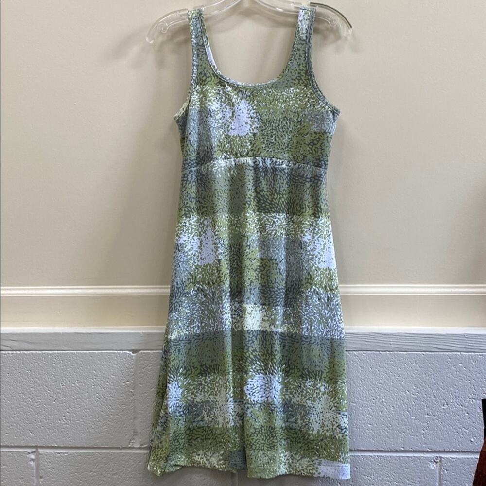 Columbia Green and Blue Patterned Dress